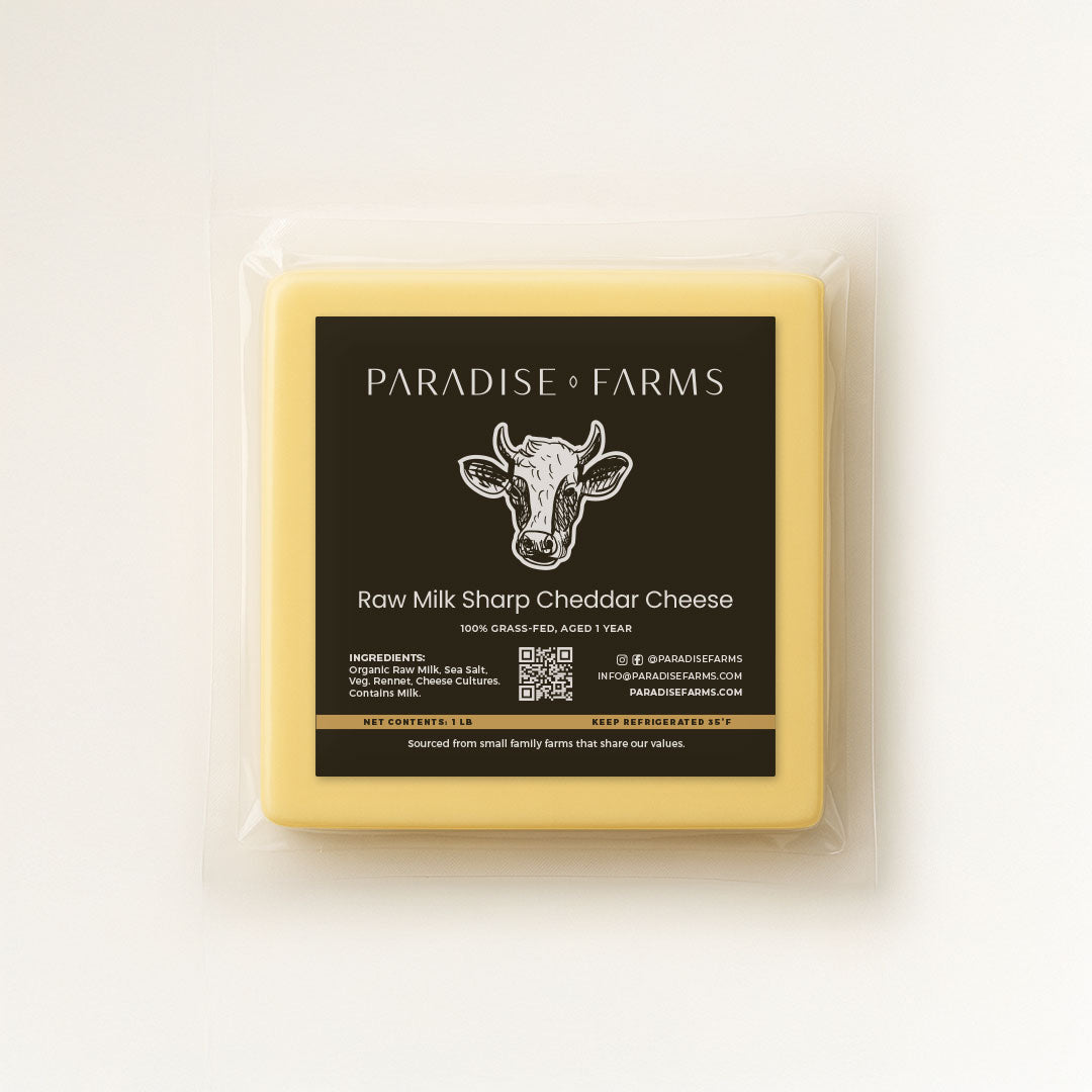 Strong Cheddar WS Raw Milk Sharp Cheddar Cheese 1 lb