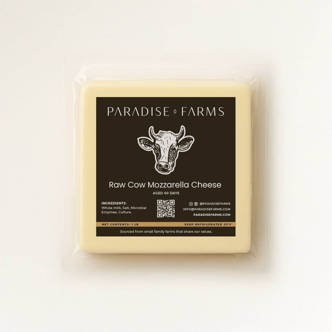WS Raw Cow Mozzarella Cheese (1 lb)