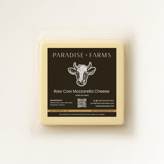 WS Raw Cow Mozzarella Cheese (1 lb)