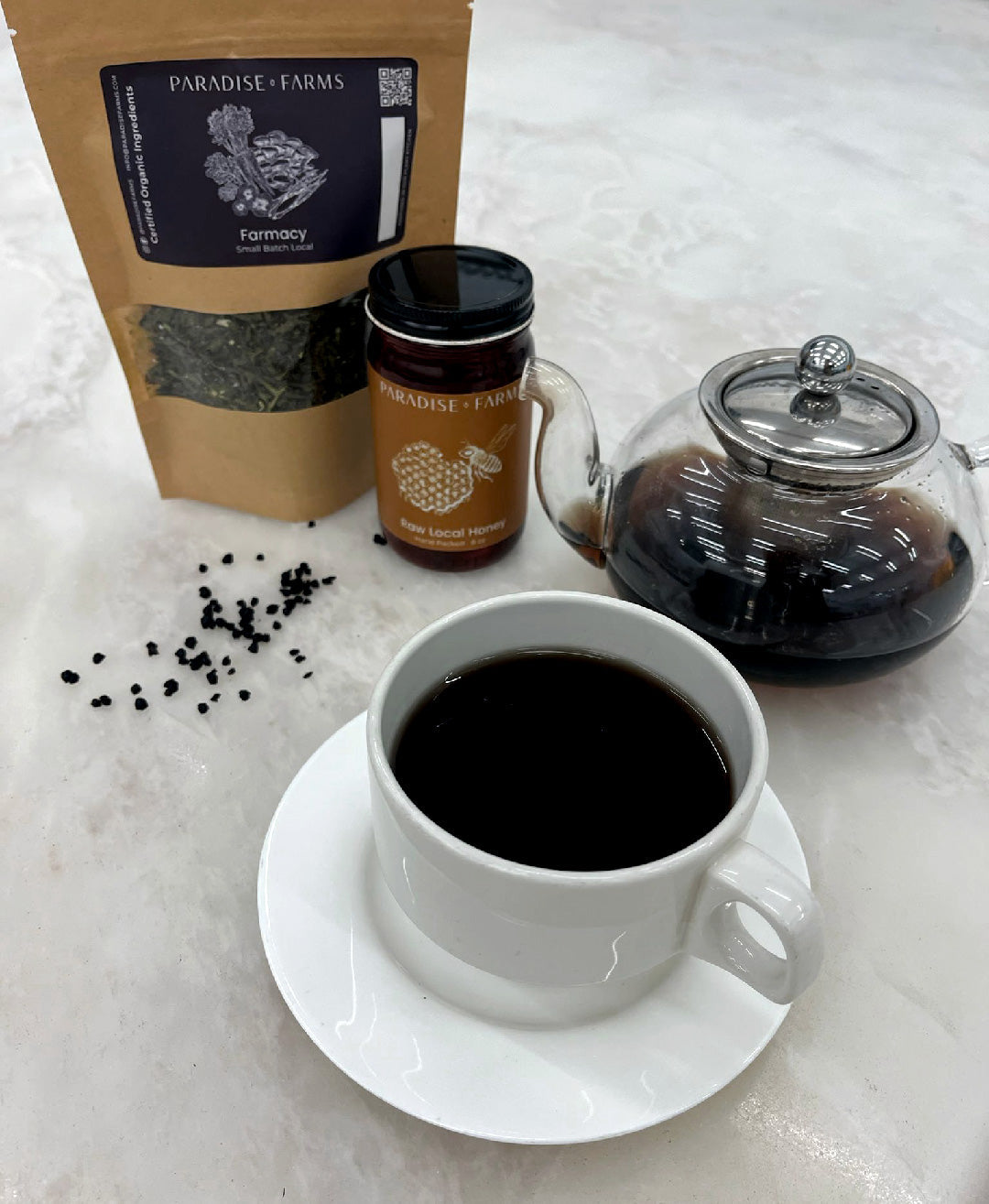 Mint, Fennel, and Elderberries Tea